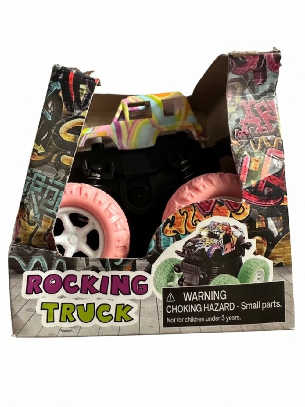 Keycraft Rocking Monster Truck Pink Tie Dye Wheels NIB